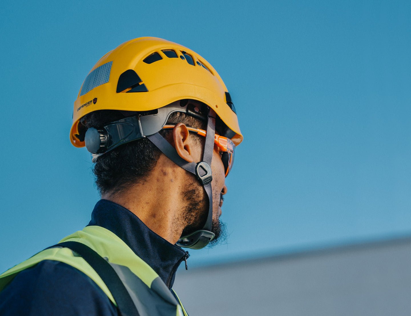 New generation of hard hats is here, they're safety helmets. - Defender Safety