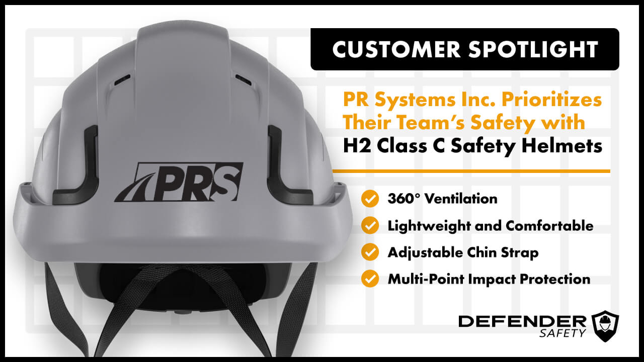 PR Systems Inc. Prioritizes Team Safety with Defender Safety Type 2 Helmets - Defender Safety
