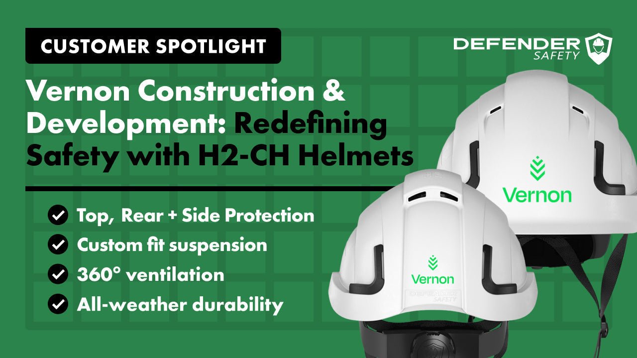 Vernon Construction & Development: Redefining Safety with H2-CH Helmets - Defender Safety