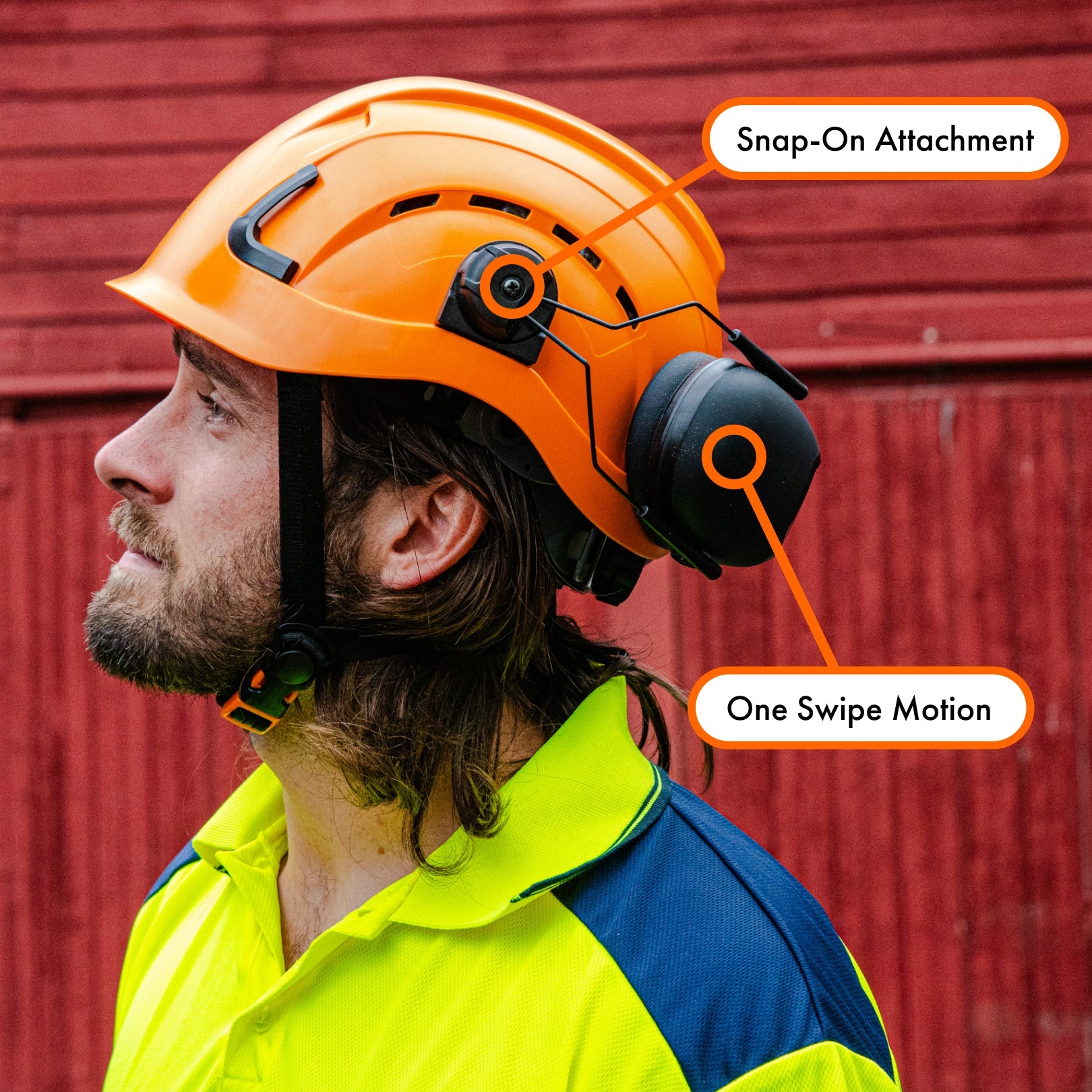 DECITECH™ A2 Hearing Protector, ANSI S3.19/S12.6 Rated, Cap Mounted - Defender Safety
