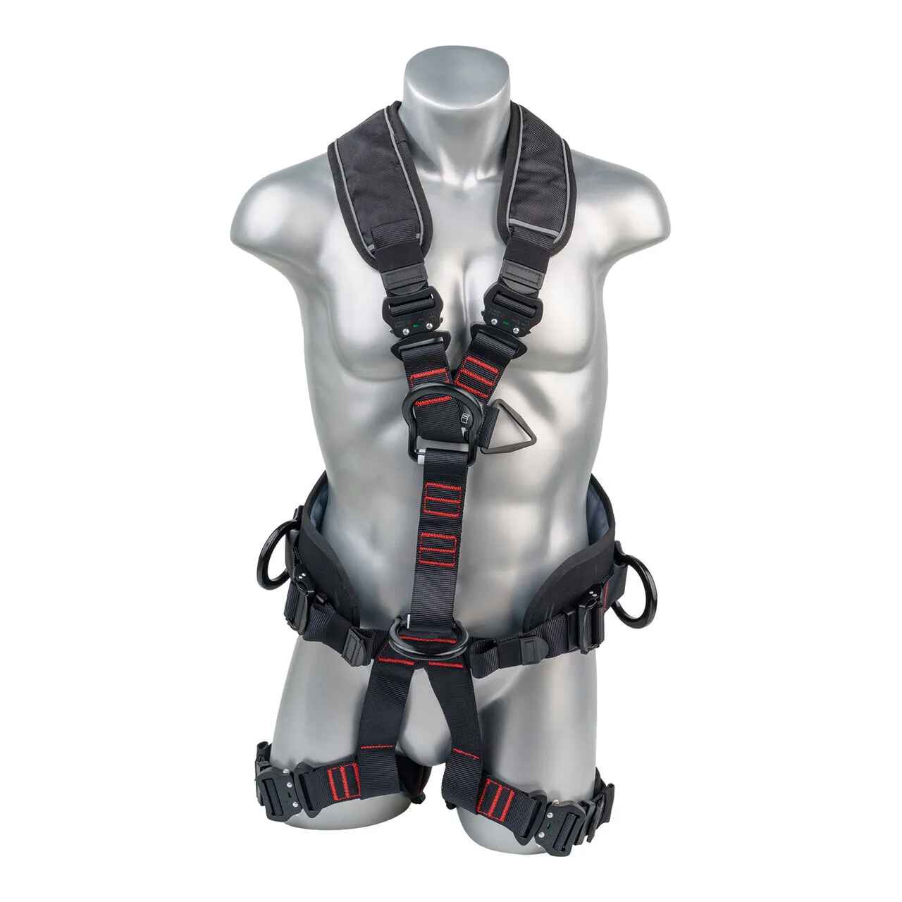 Construction Safety Harness 5 Point, QCB, Padded Back & Leg - Defender Safety