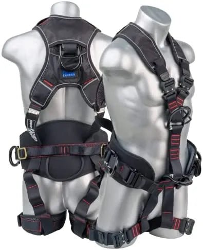 Construction Safety Harness 5 Point, QCB, Padded Back & Leg - Defender Safety