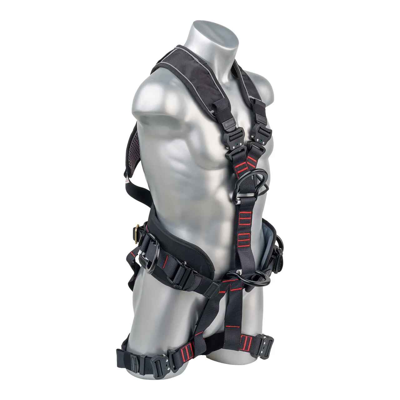 Construction Safety Harness 5 Point, QCB, Padded Back & Leg - Defender Safety