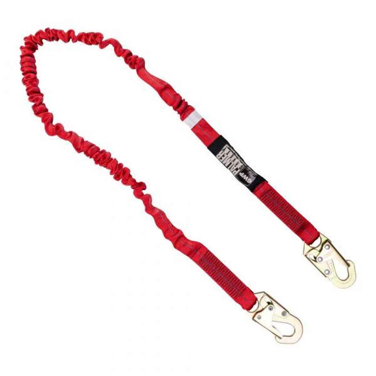 Construction Safety Lanyard 6' Internal Shock, Small Hook, Single Leg - Defender Safety