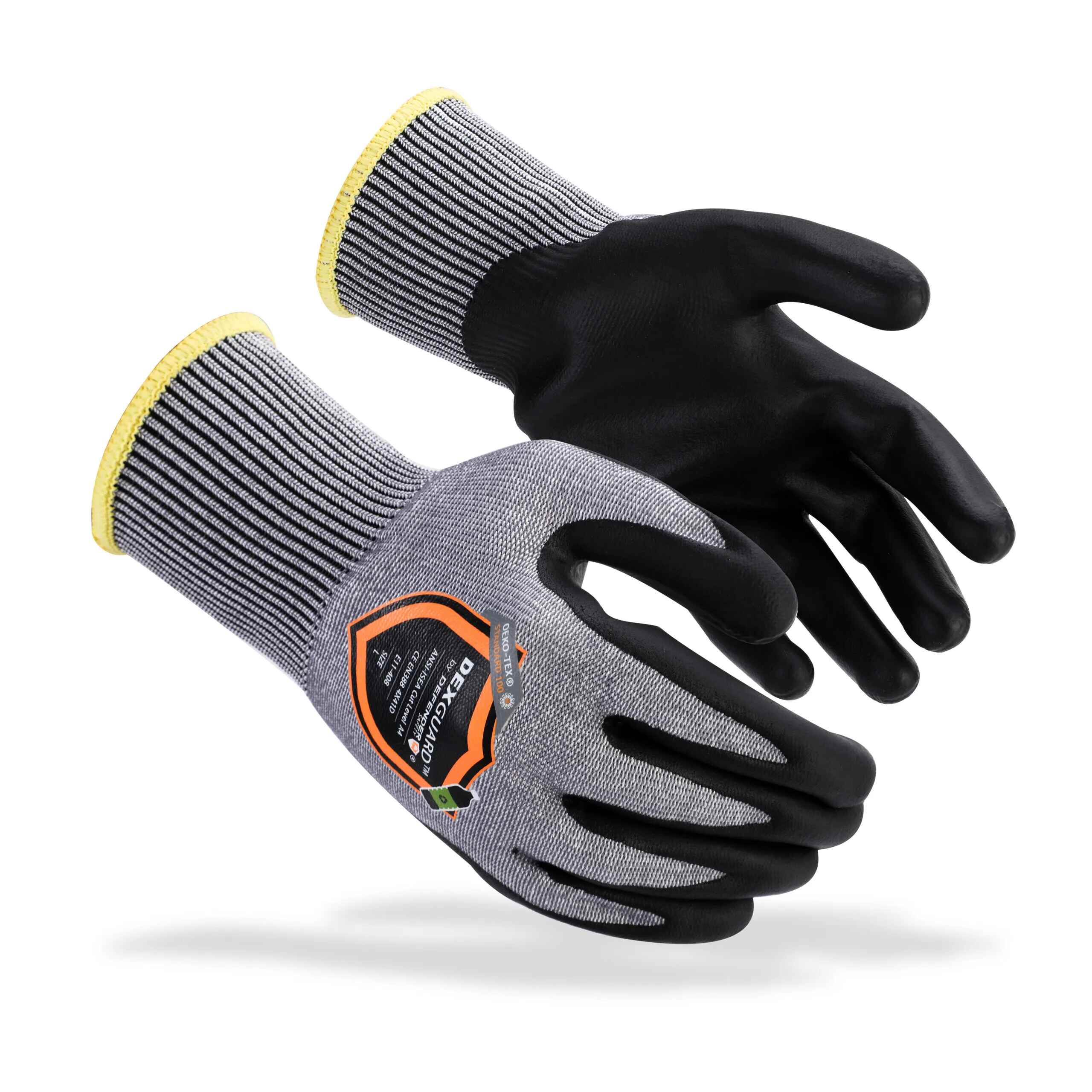 DEXGUARD™ A4 Cut Gloves, Level 4 Abrasion Resistant, Foam Nitrile Coating - Defender Safety