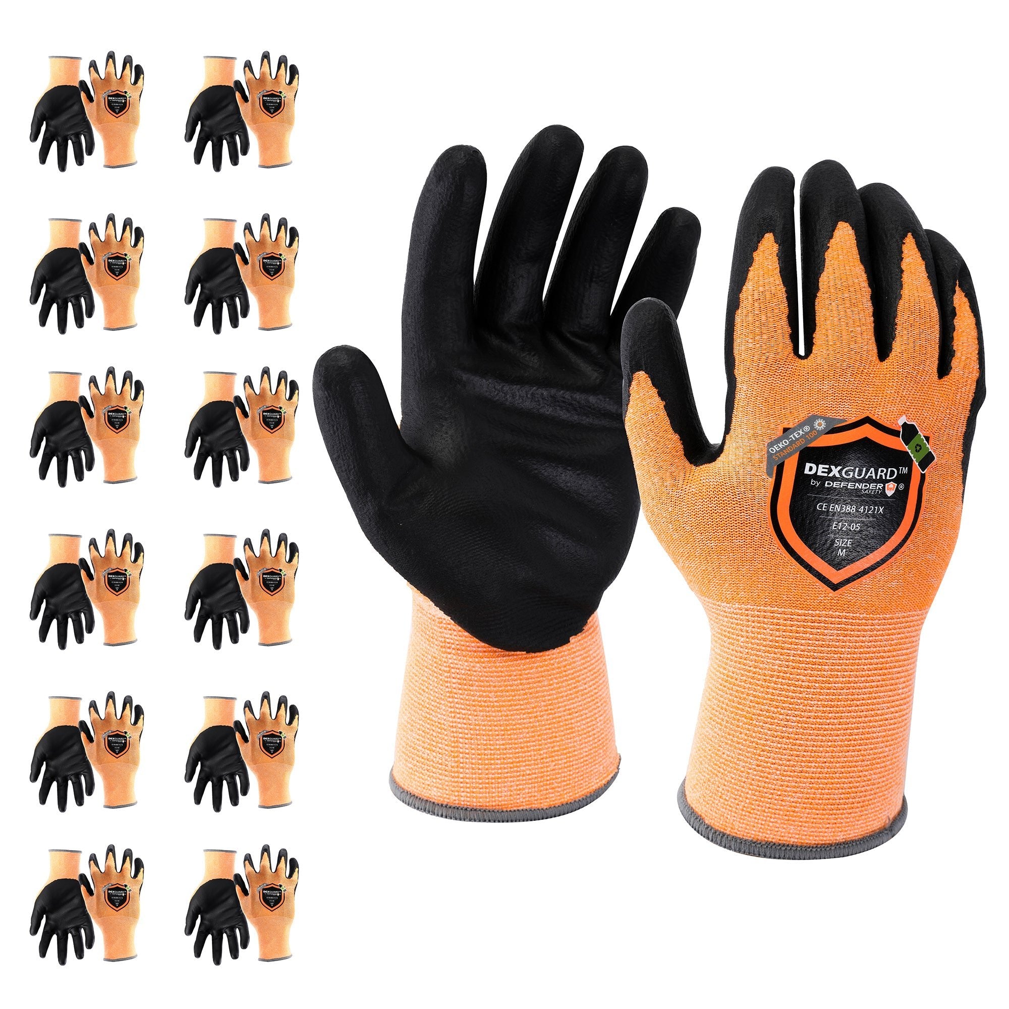 DEXGUARD™ General Purpose Recycled Gloves, Touch Screen Compatible, Abrasion Resistant Level 4, Foam Nitrile Coating - Defender Safety