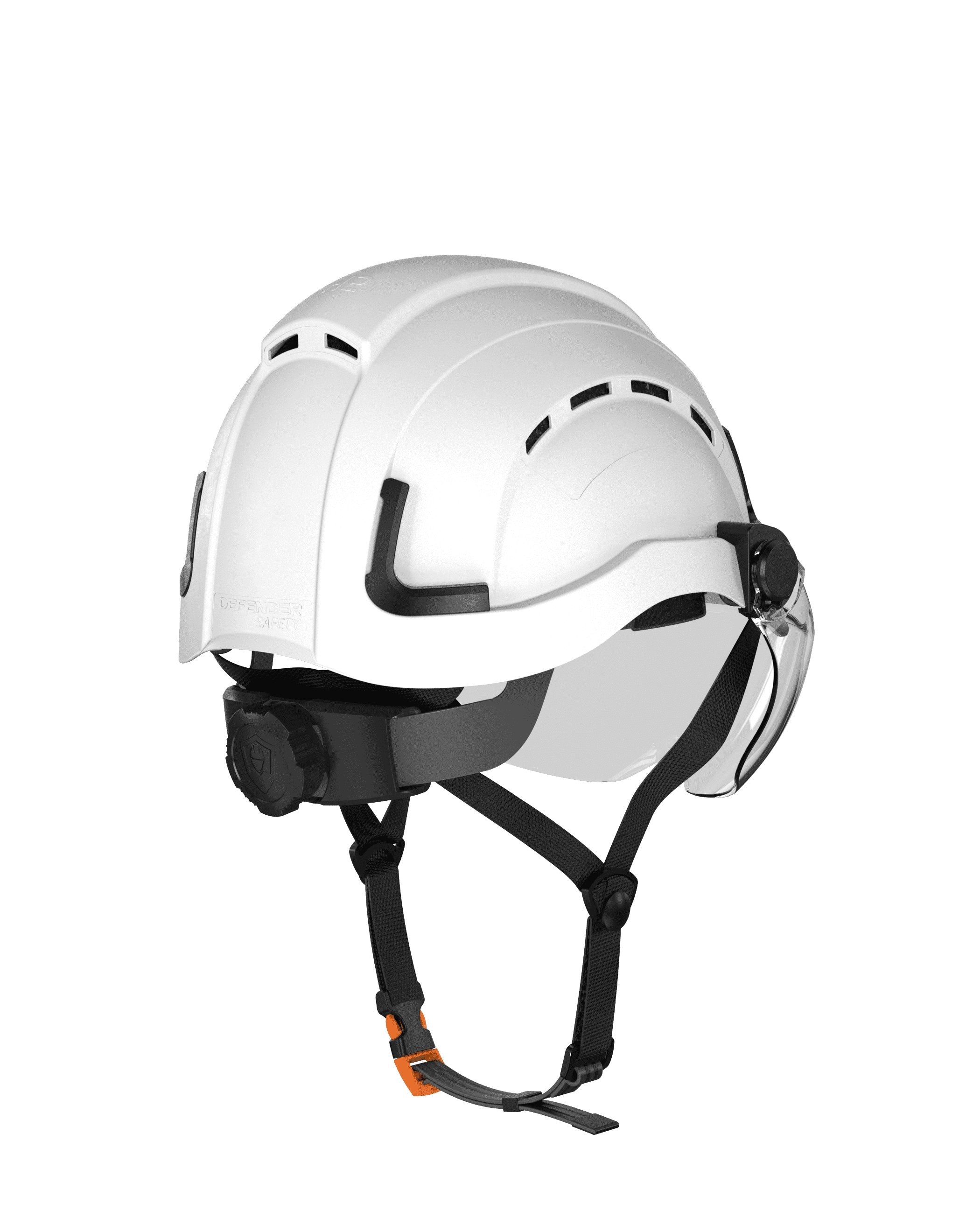 H2-CH Safety Helmet w/ clear visor Type 2 Class C, ANSI Z89 and EN12492 rated - Defender Safety