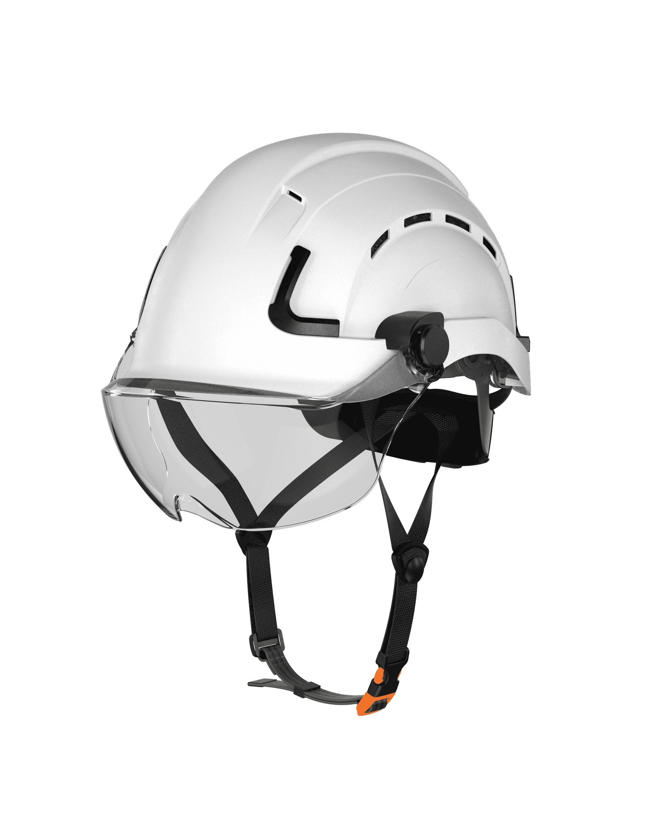 H2-CH Safety Helmet w/ clear visor Type 2 Class C, ANSI Z89 and EN12492 rated - Defender Safety