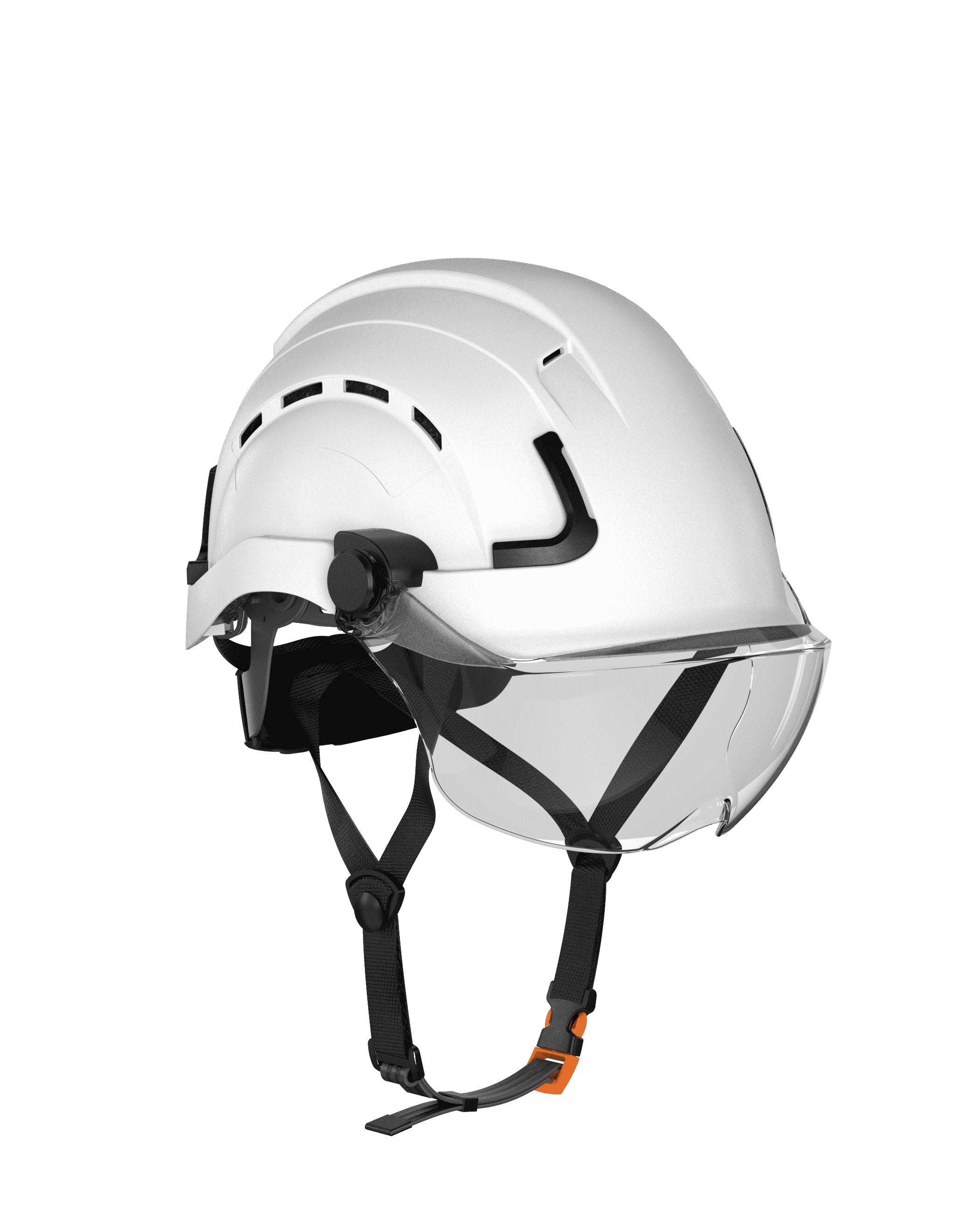 H2-CH Safety Helmet w/ clear visor Type 2 Class C, ANSI Z89 and EN12492 rated - Defender Safety