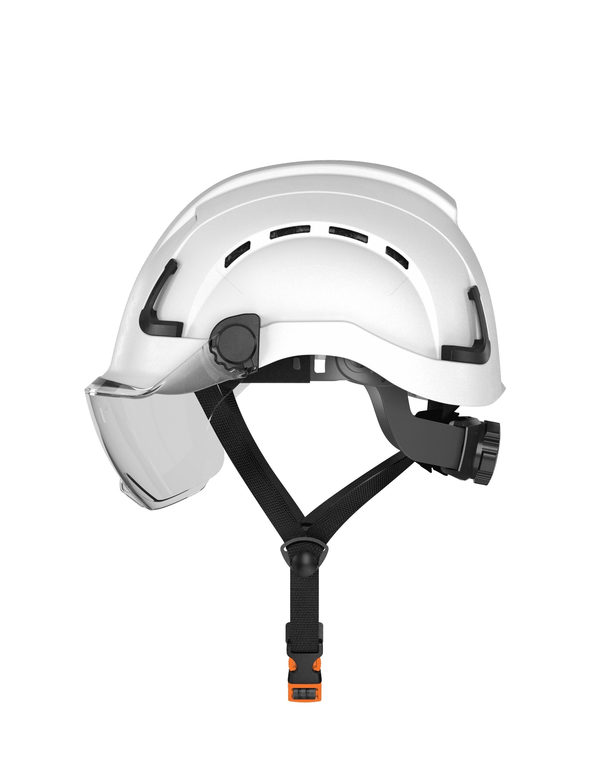 H2-CH Safety Helmet w/ clear visor Type 2 Class C, ANSI Z89 and EN12492 rated - Defender Safety