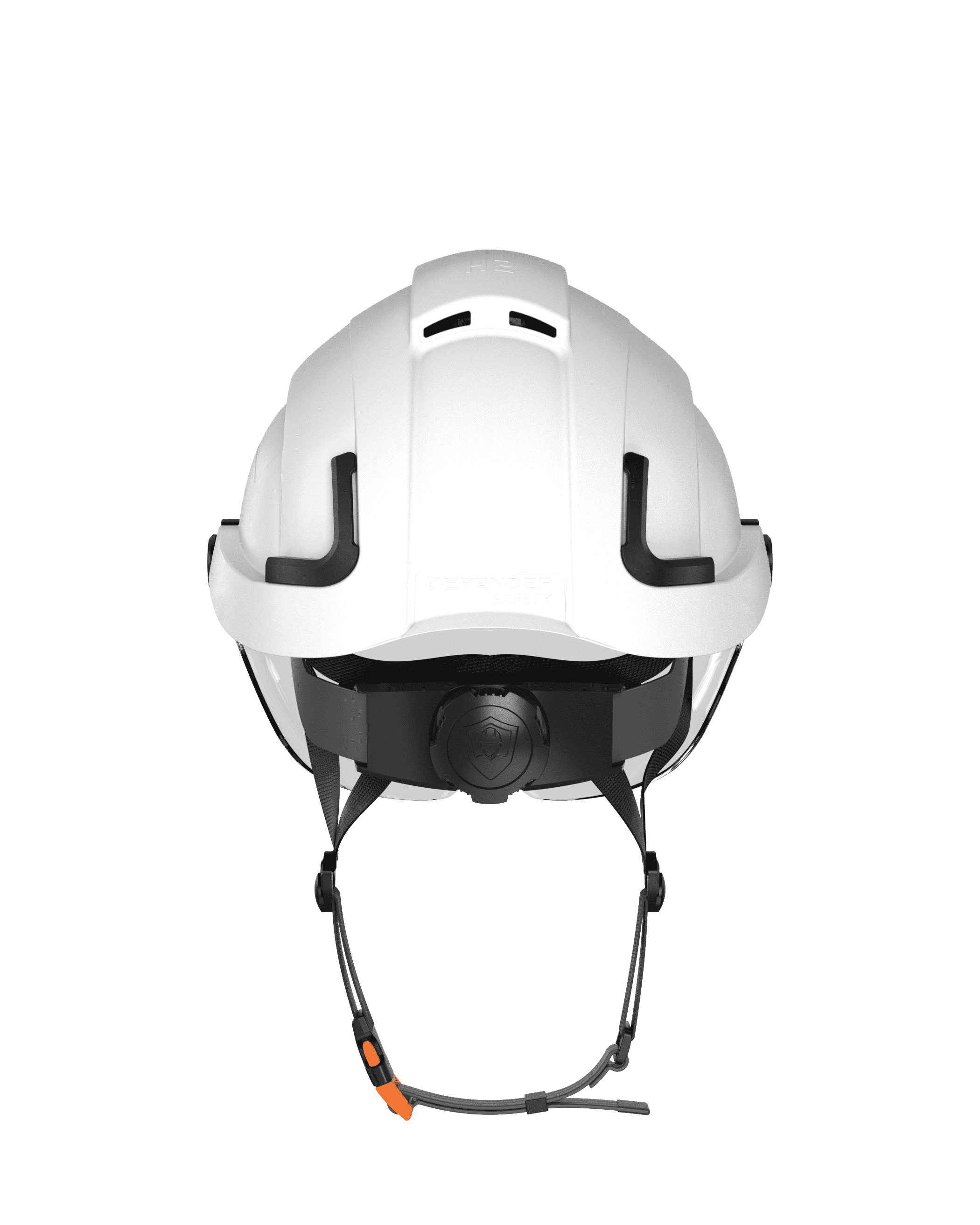 H2-CH Safety Helmet w/ clear visor Type 2 Class C, ANSI Z89 and EN12492 rated - Defender Safety