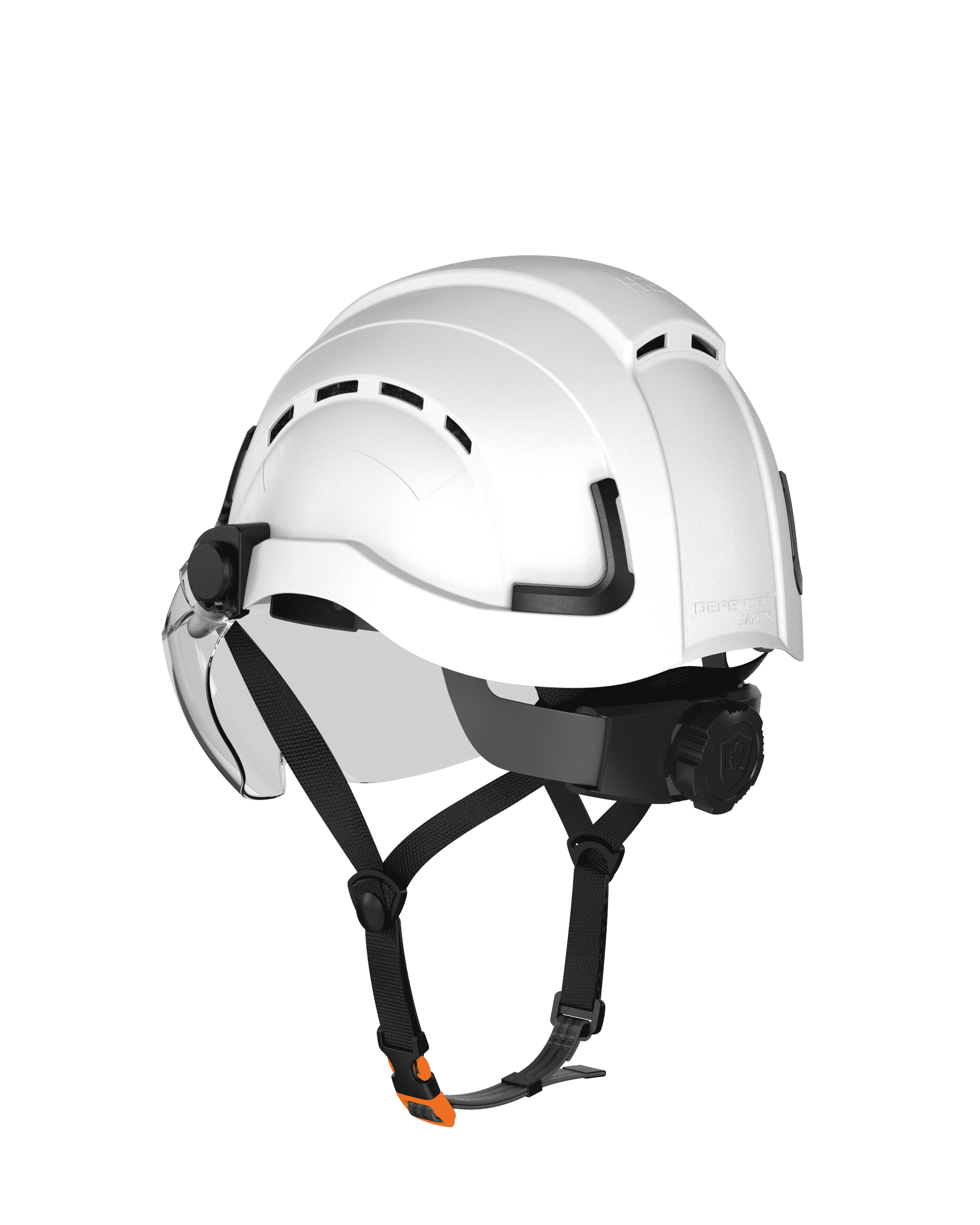 H2-CH Safety Helmet w/ clear visor Type 2 Class C, ANSI Z89 and EN12492 rated - Defender Safety