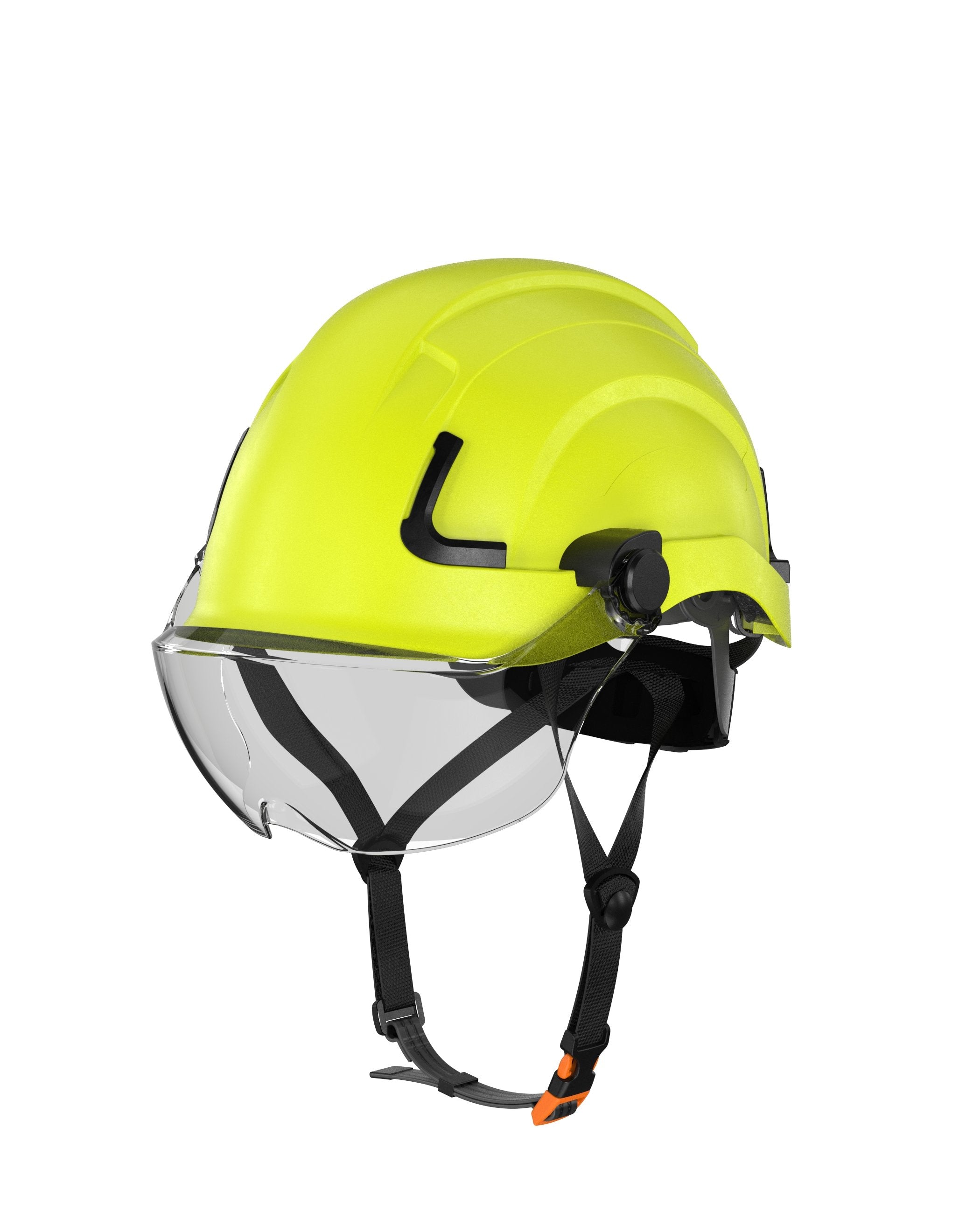 H2-EHV Safety Helmet w/ CLEAR Visor Type 2 Class E, ANSI Z89 and EN12492 rated - Defender Safety
