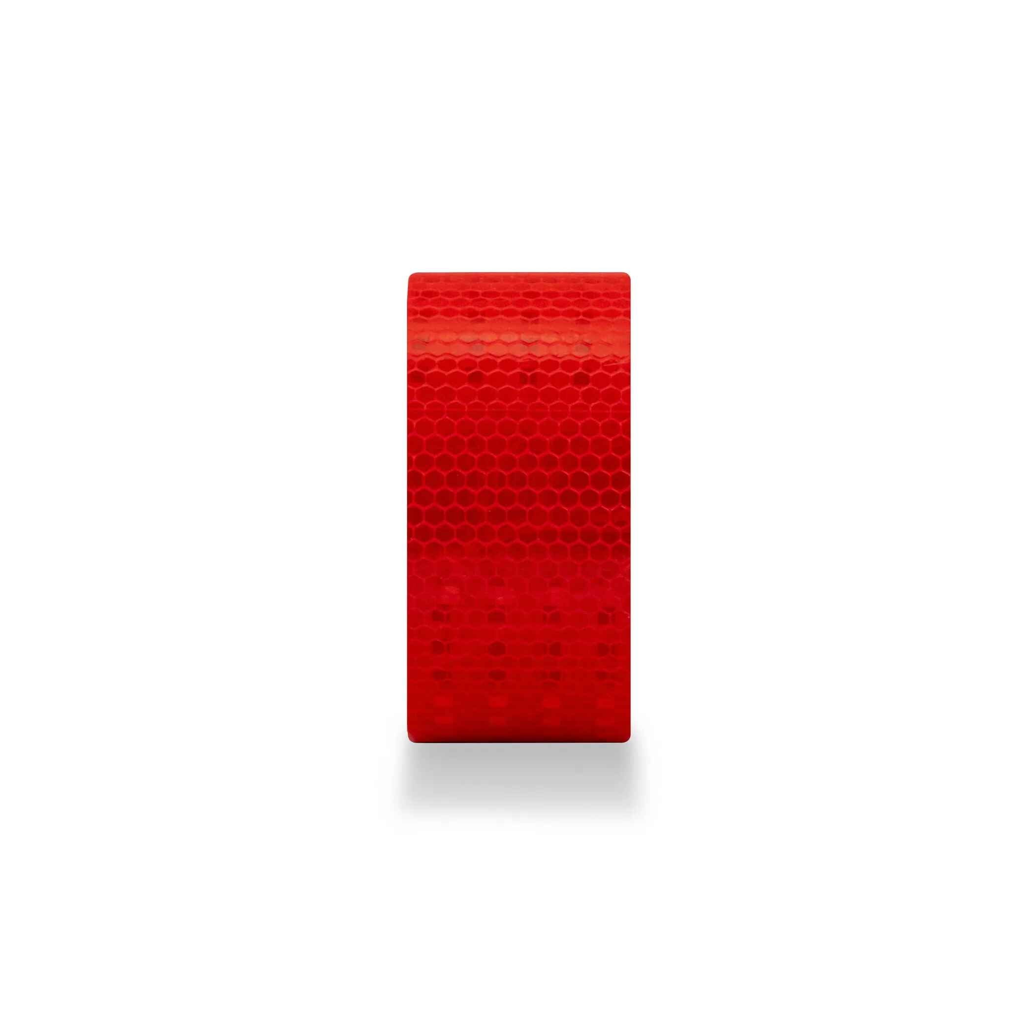 HEXFLECTIVE™ Reflective Tape. 2"x 30'. Red Honeycomb Pattern - Defender Safety