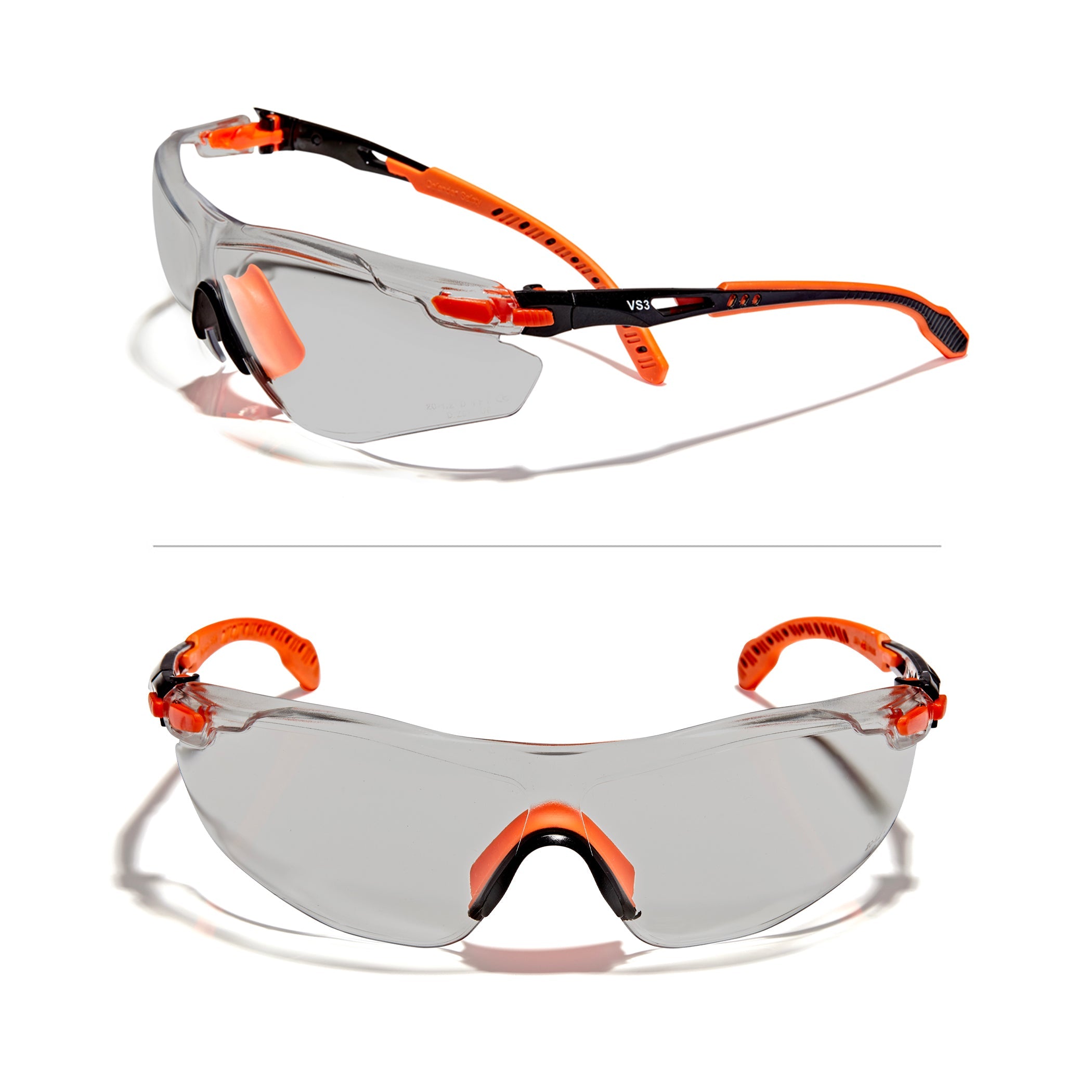 OPTIFENSE™ VS3 Anti Fog, Premium SMOKED Safety Glasses, ANSI Z87+ - Defender Safety