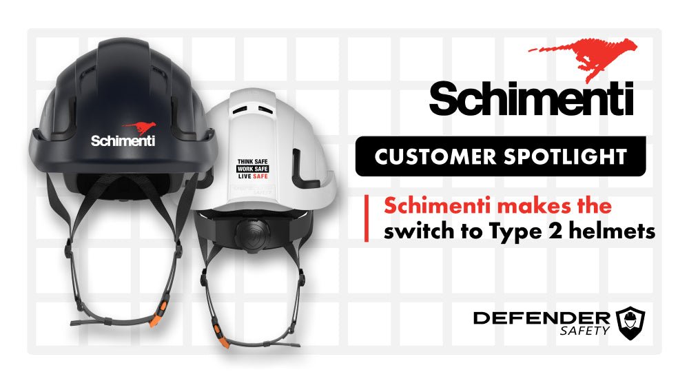 Schimenti Construction Adopts Defender Safety H2 Type 2 Helmets to Elevate Job Site Safety - Defender Safety