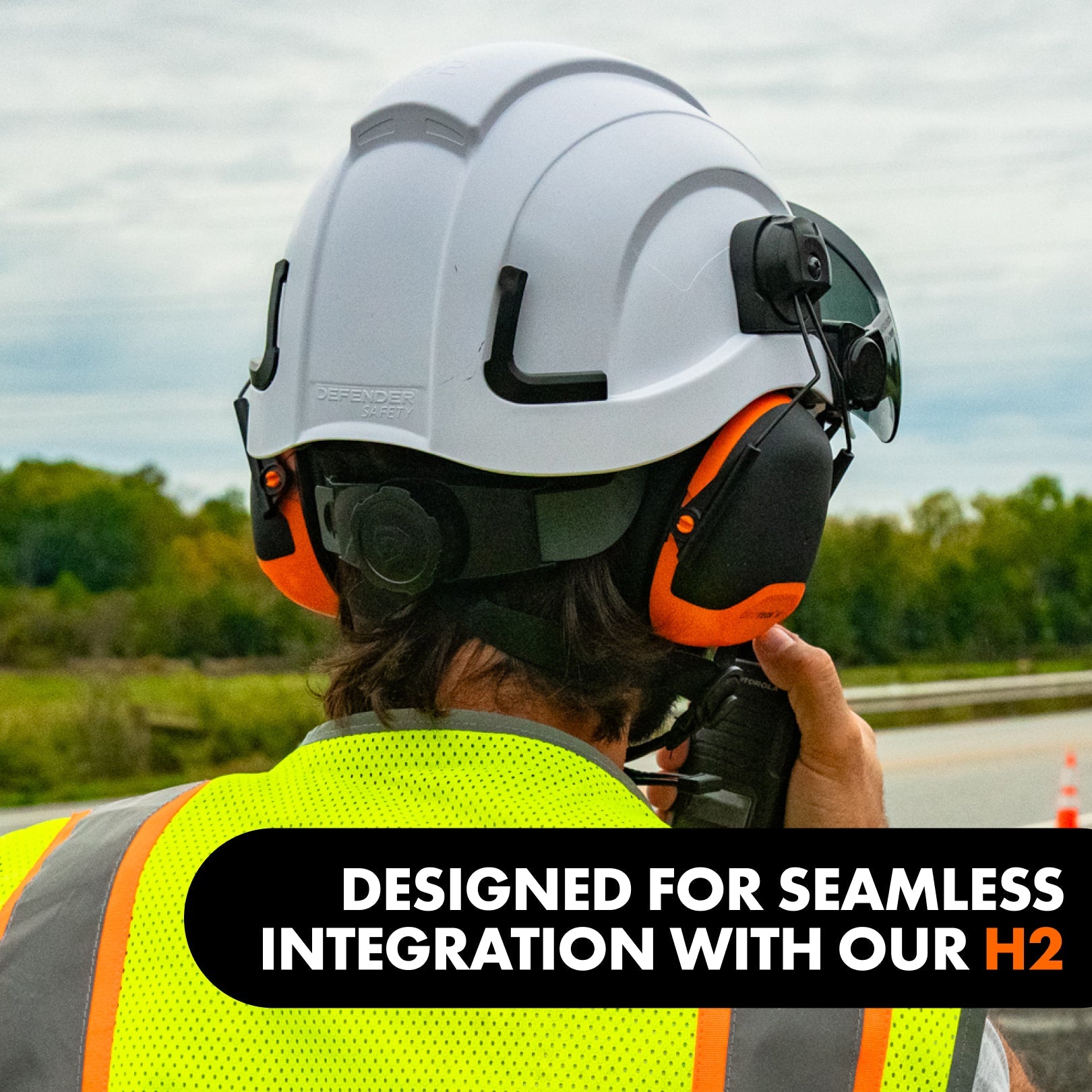 DECITECH™ A2 Hearing Protector, ANSI S3.19/S12.6 Rated, Cap Mounted - Defender Safety