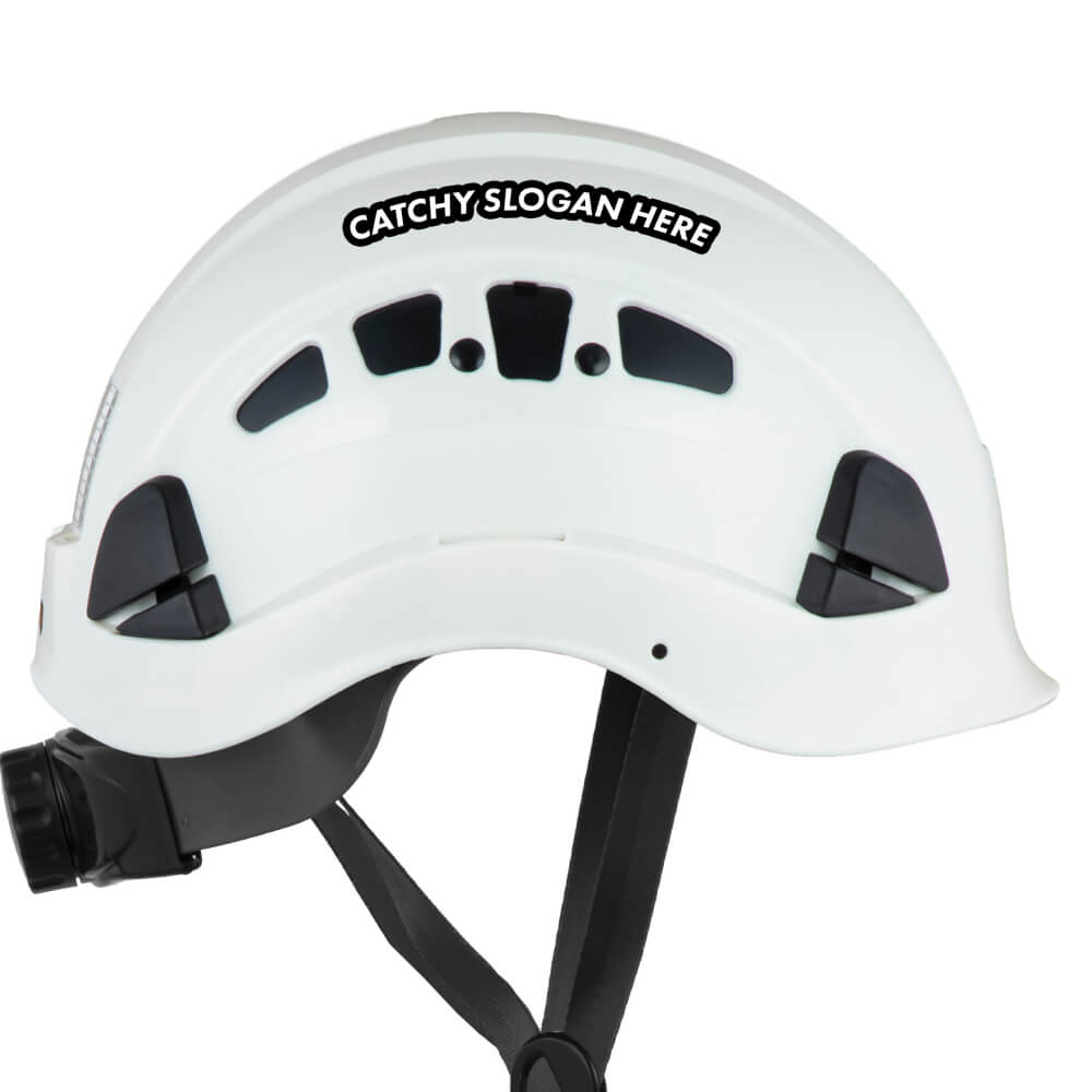 H1 Custom Logo Printed Safety Helmet - Defender Safety