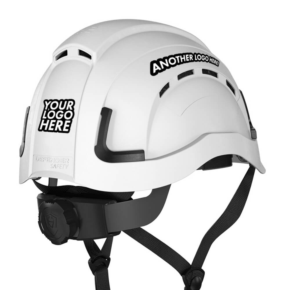 H2 Custom Logo Printed Safety Helmet - Defender Safety