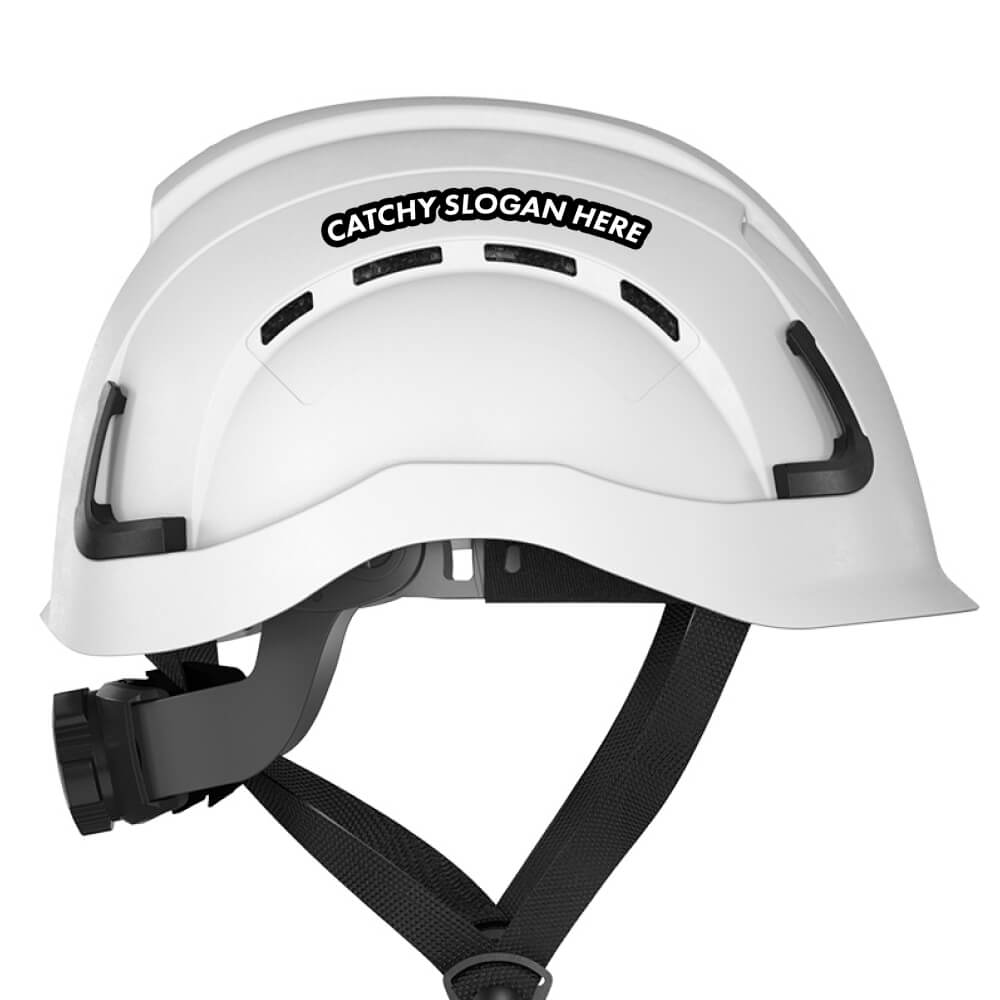 H2 Custom Logo Printed Safety Helmet - Defender Safety