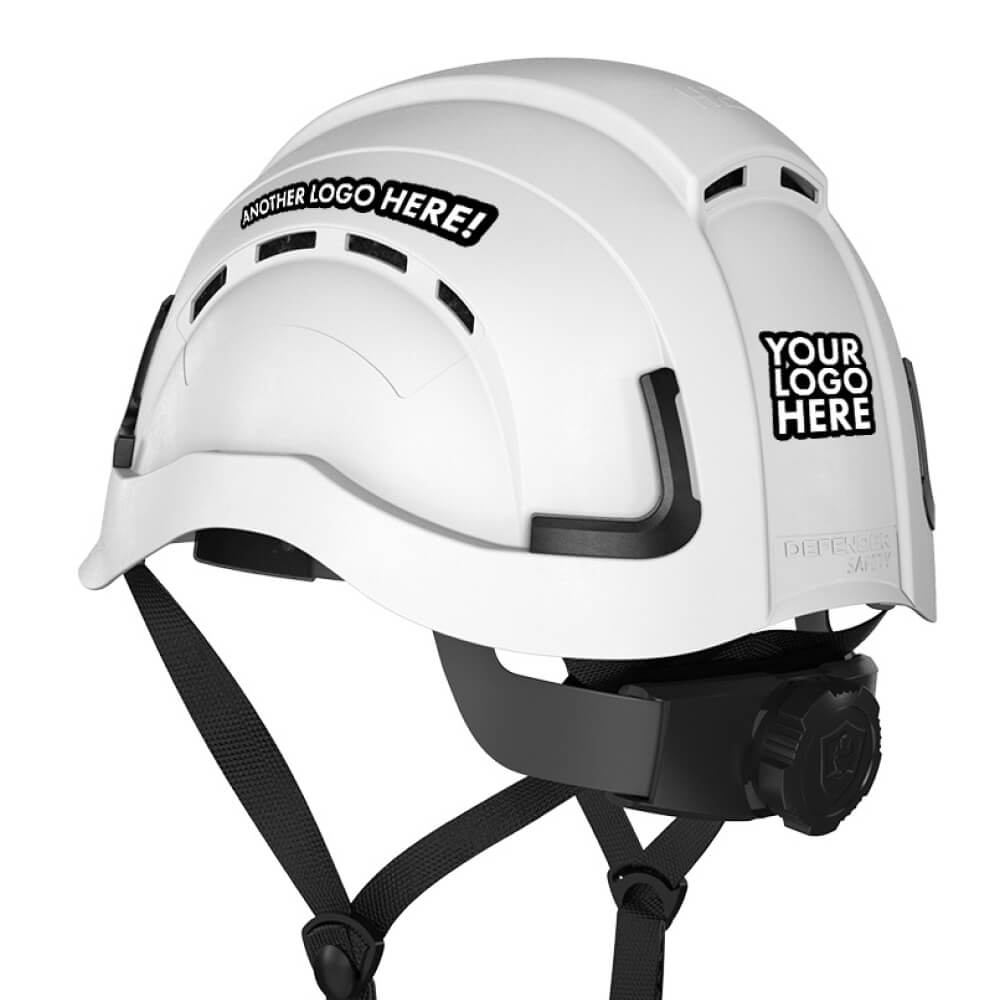 H2 Custom Logo Printed Safety Helmet - Defender Safety