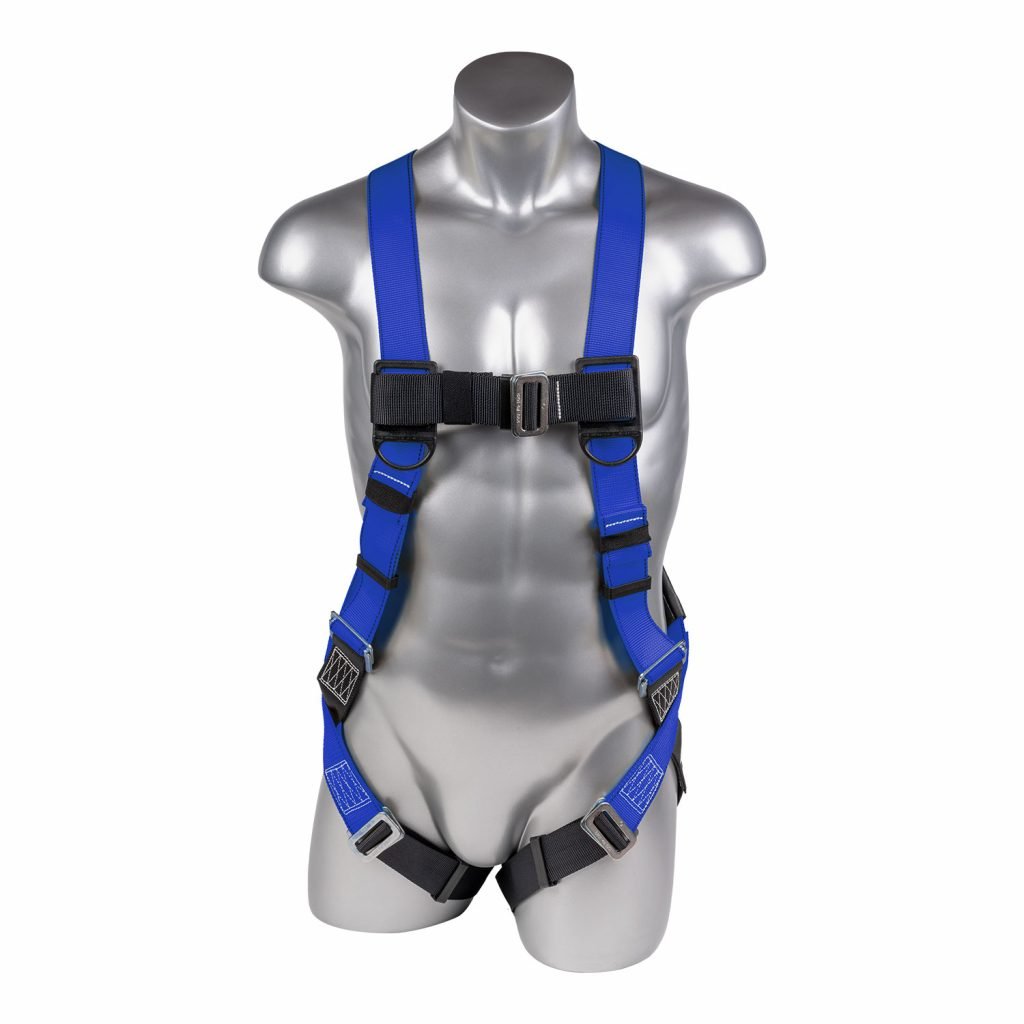 Mako™ Series Harness 5pt., Pass - Thru Legs, Back D - Ring, Blue - Defender Safety