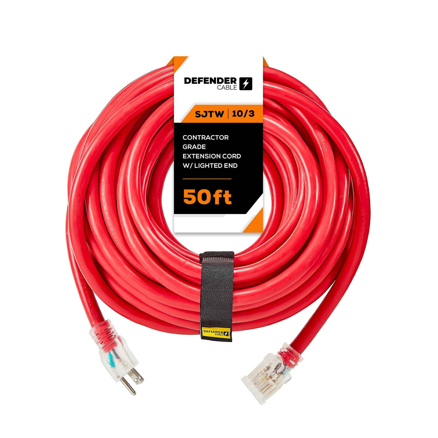 10 Gauge Extension Cord, SJTW Contractor Grade