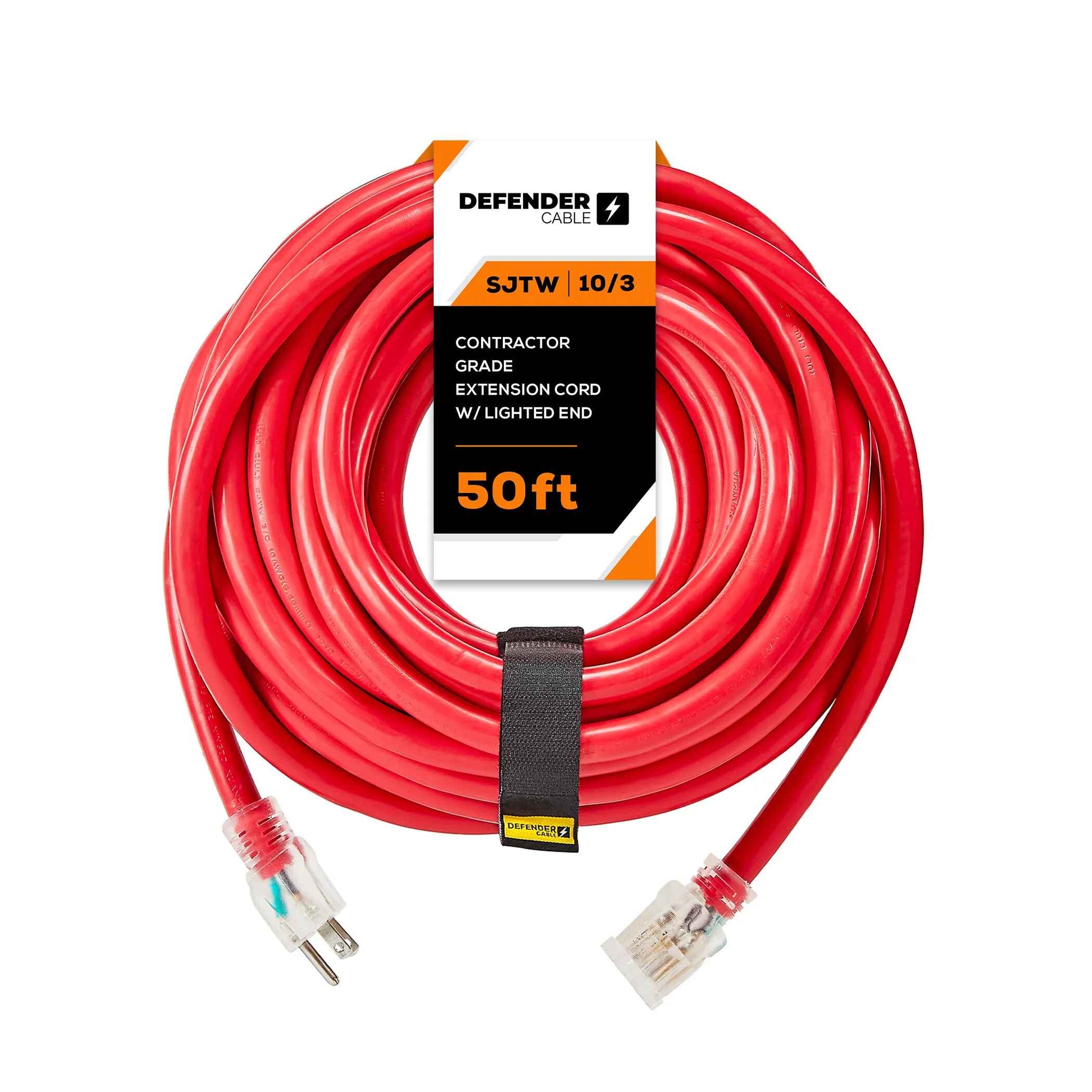 10 Gauge Extension Cord, SJTW Contractor Grade