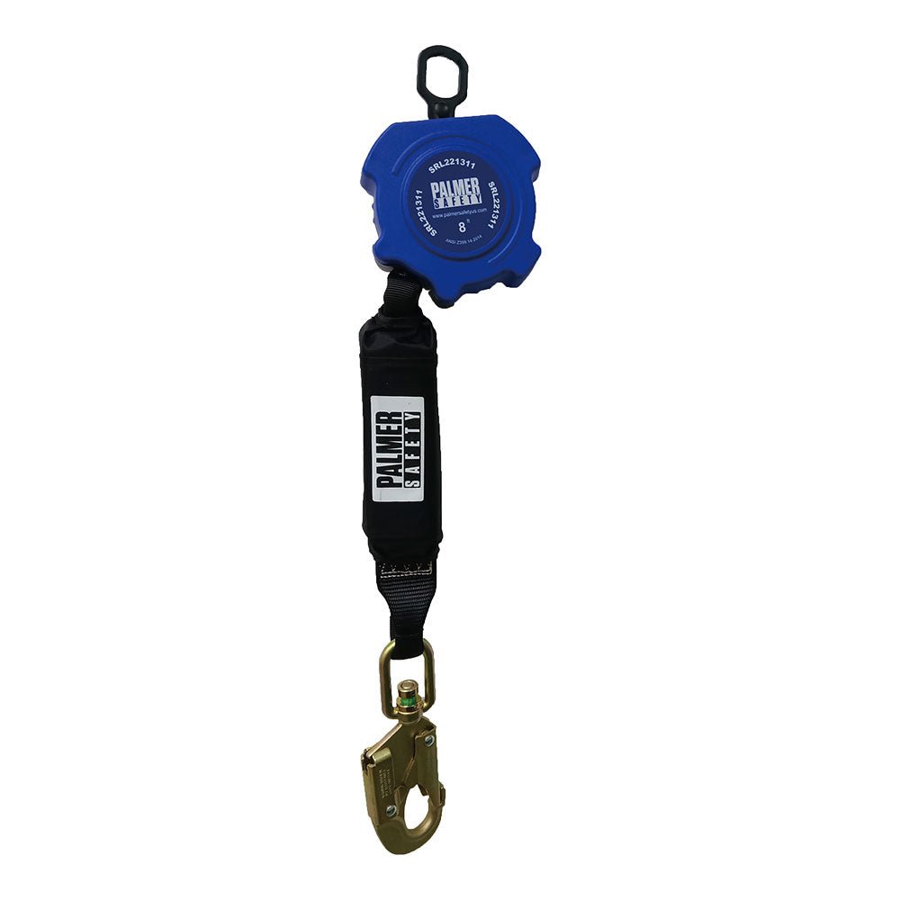 8' Self Retracting Lifeline Descent Device with Small Hook - Defender Safety