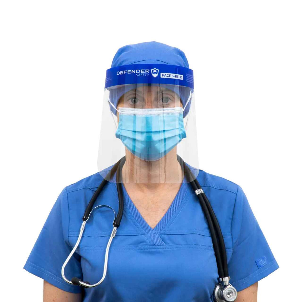 NoCry Protective Face Shield Mask for Work with Adjustable Headband; Full  Face Shield with 2 Reusable Plastic Visors - Perfect Plastic Face Mask