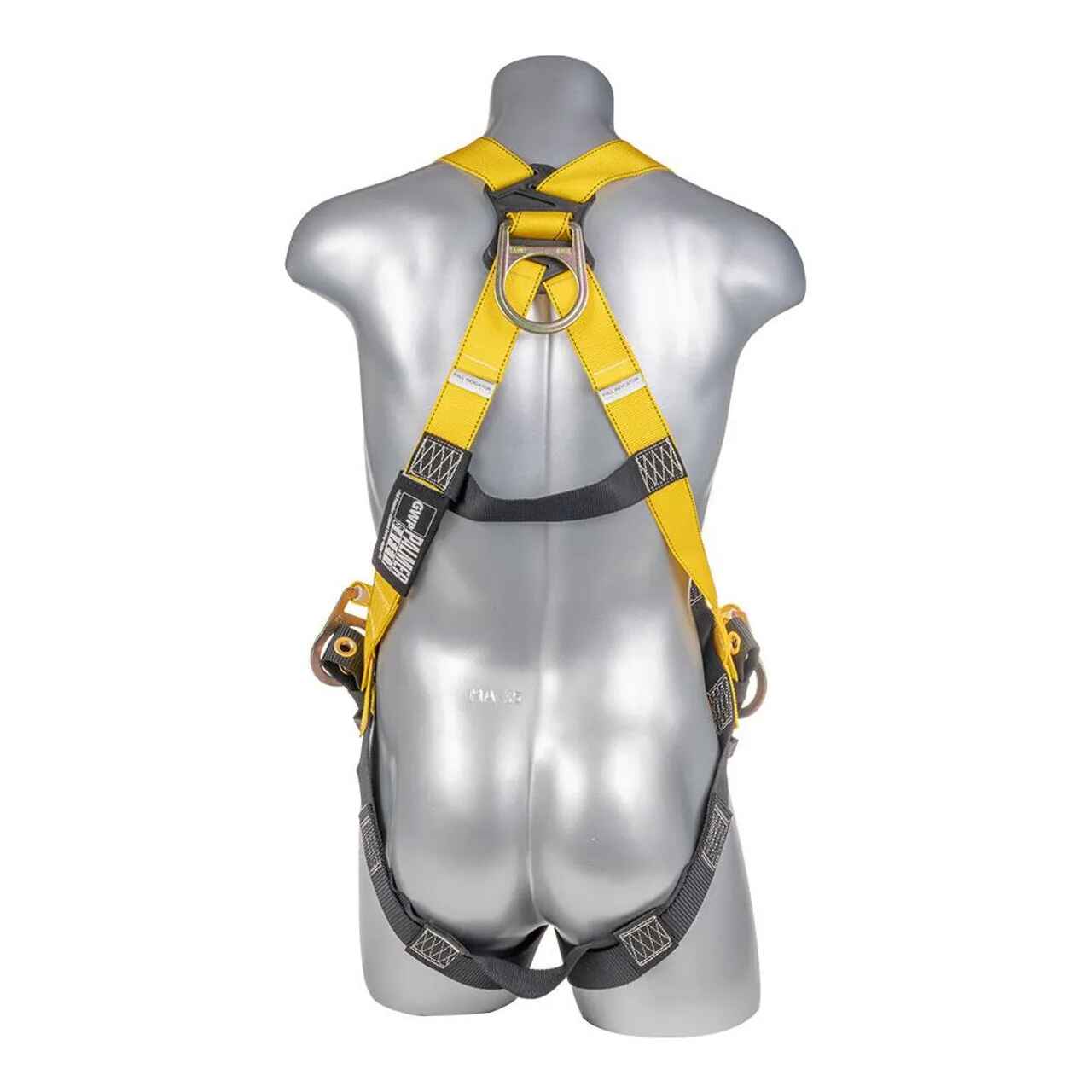 Construction Safety Harness 3 Point, Grommet Legs, Backside D-Rings - Defender Safety