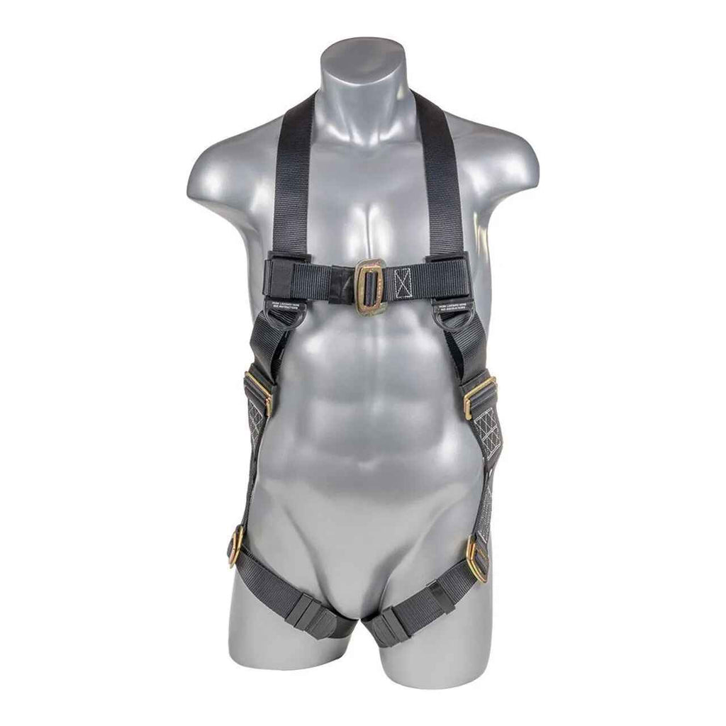 Construction Safety Harness 5 Point, Padded Back & Grommet Legs