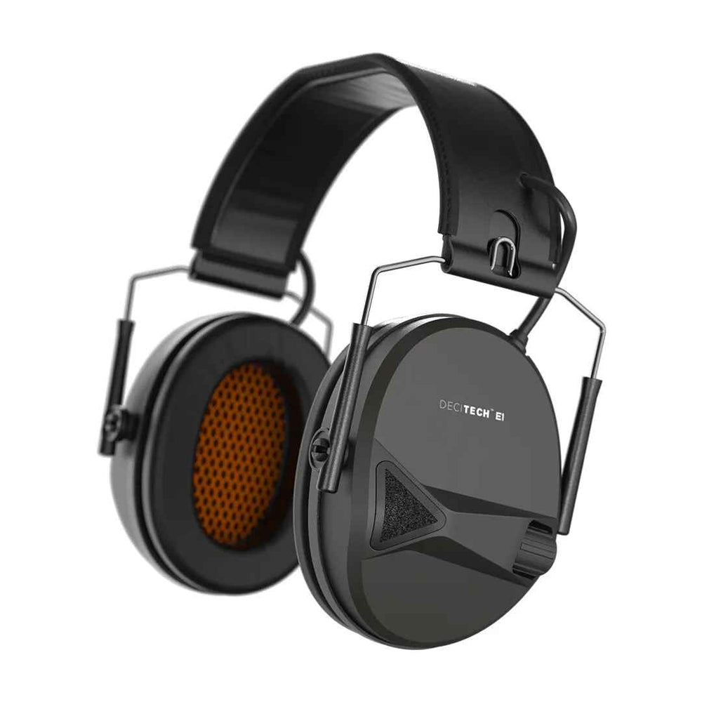 DECITECH™ E1 Active Electronic Hearing Protection, Over the Head Earmu