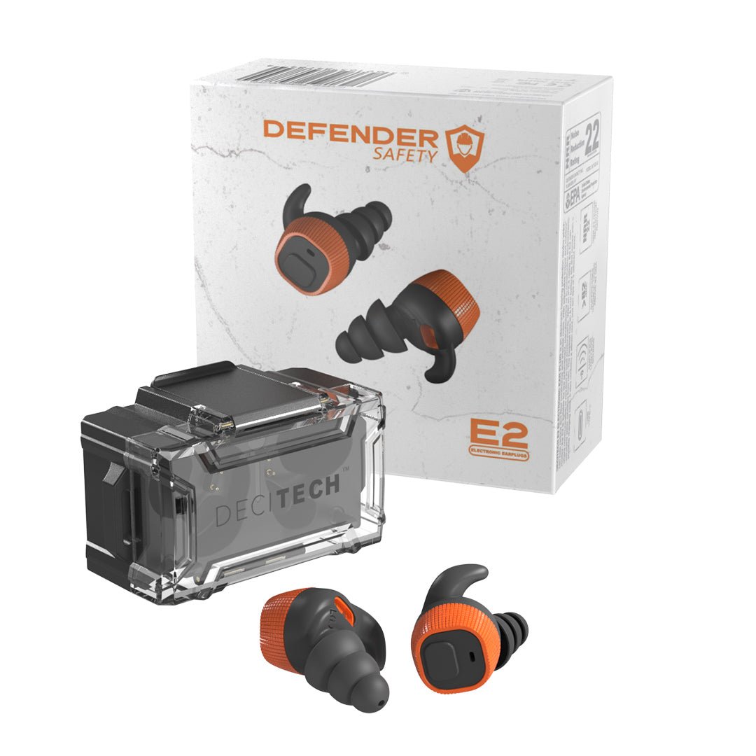 DECITECH™ E2 Electronic Active In-Ear Hearing Protection, 22 NRR