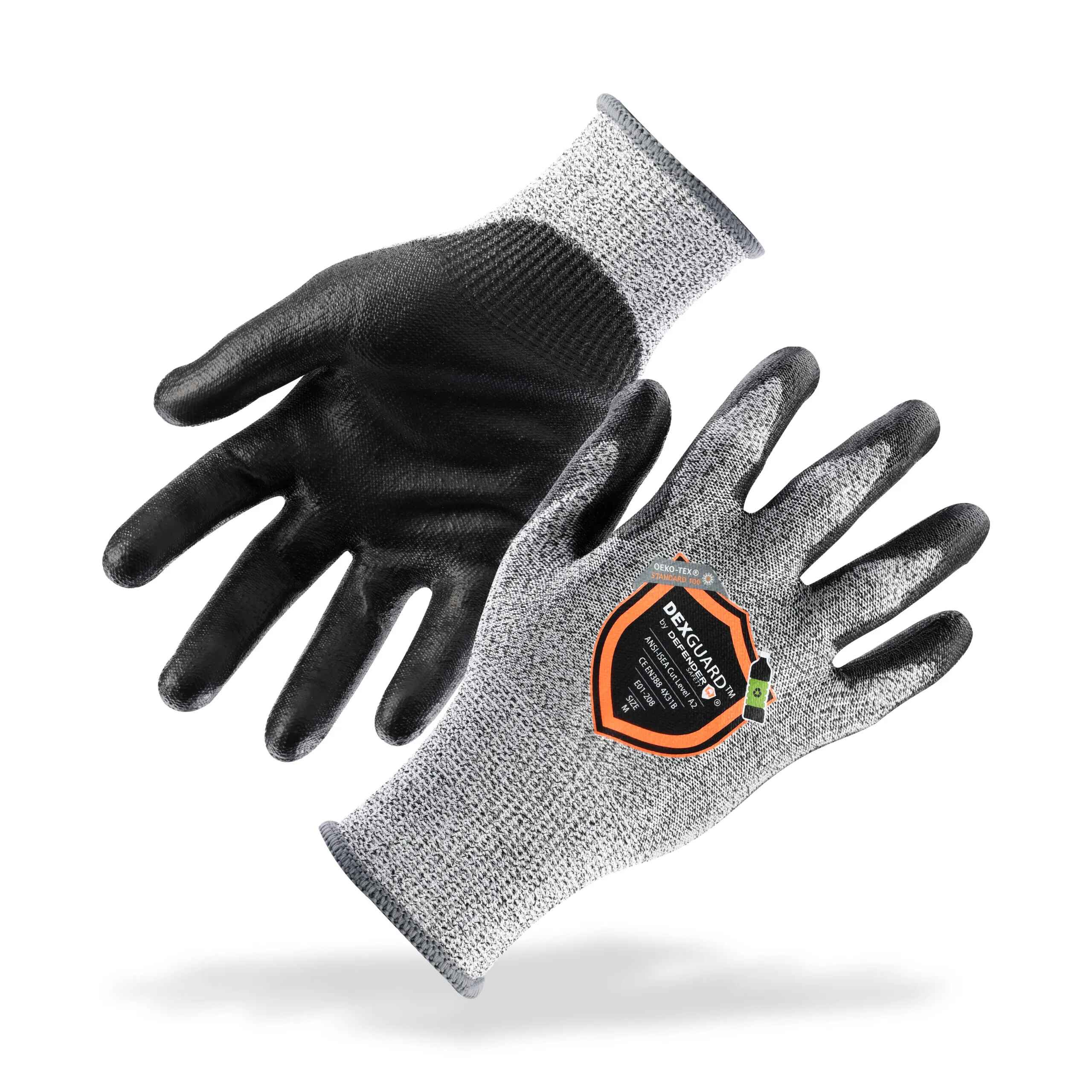 DEXGUARD™ A2 Cut Glove, Level 4 Abrasion Resistant, Polyurethane Coated - Defender Safety