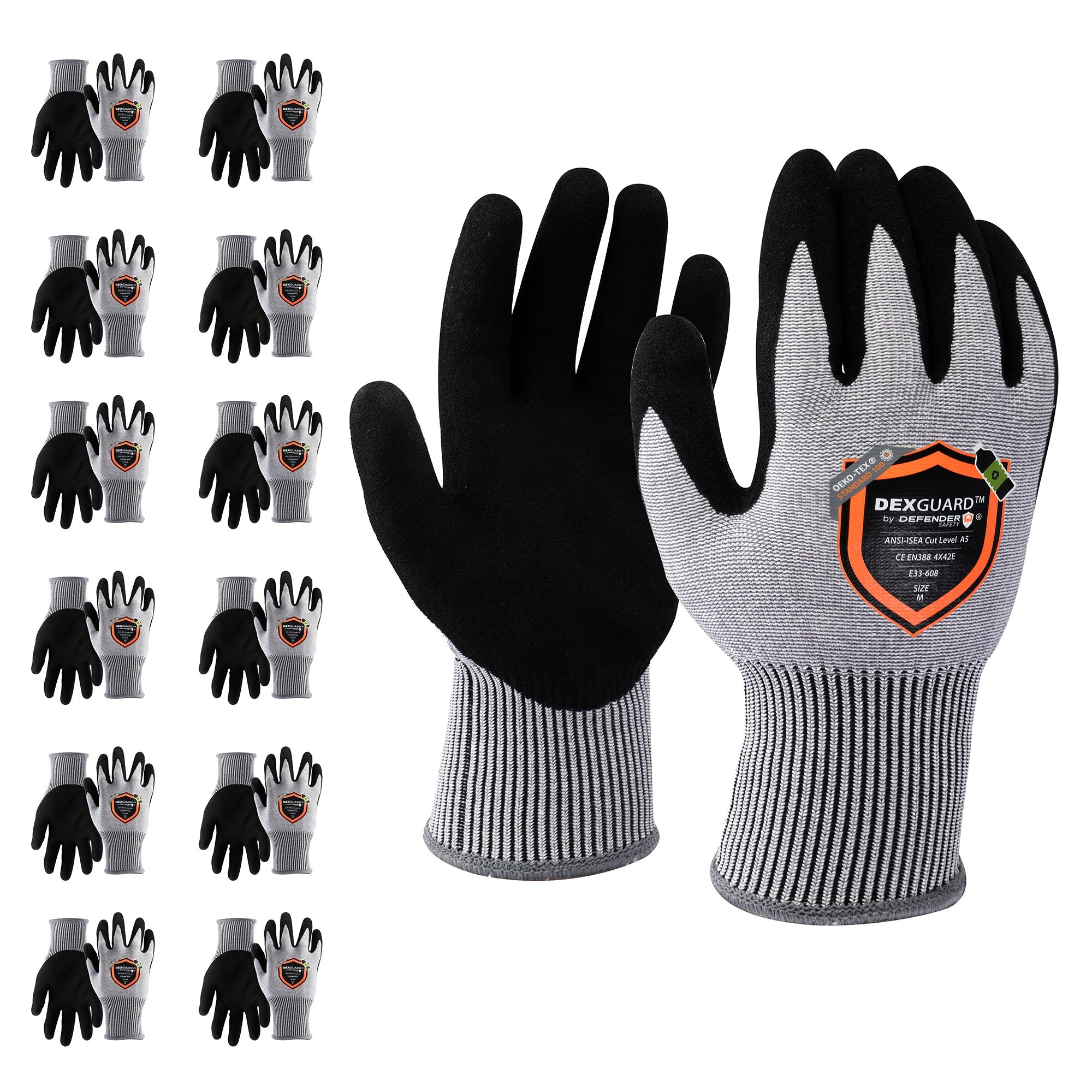 DEXGUARD™ A5 Cut Gloves, Cold Weather Thermal Liner, Water Resistant, Level  4 Abrasion Resistant, Latex Coated