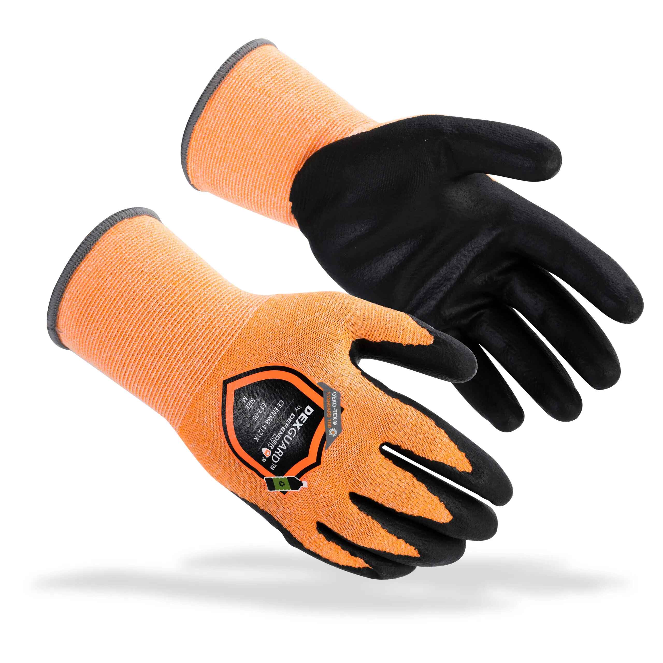 DEXGUARD™ General Purpose Recycled Gloves, Touch Screen Compatible, Abrasion Resistant Level 4, Foam Nitrile Coating - Defender Safety