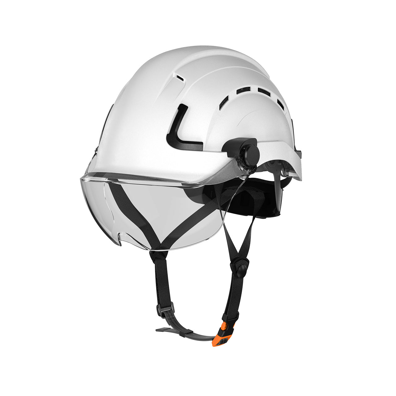 H2-CH Safety Helmet w/ clear visor Type 2 Class C, ANSI Z89 and EN12492 rated - Defender Safety