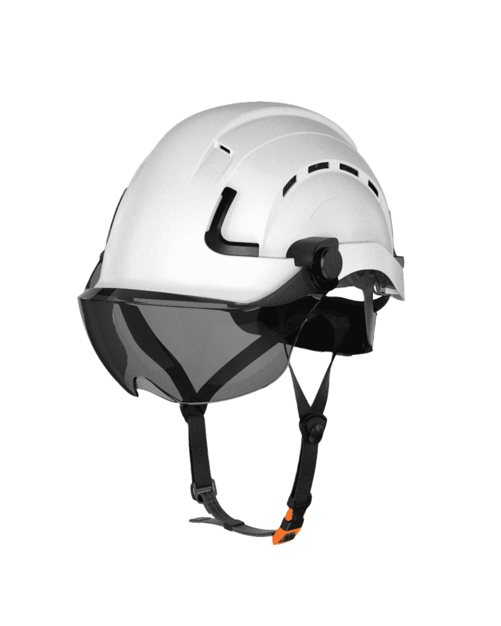 H2-CH (Vented) + Tinted Visor - White