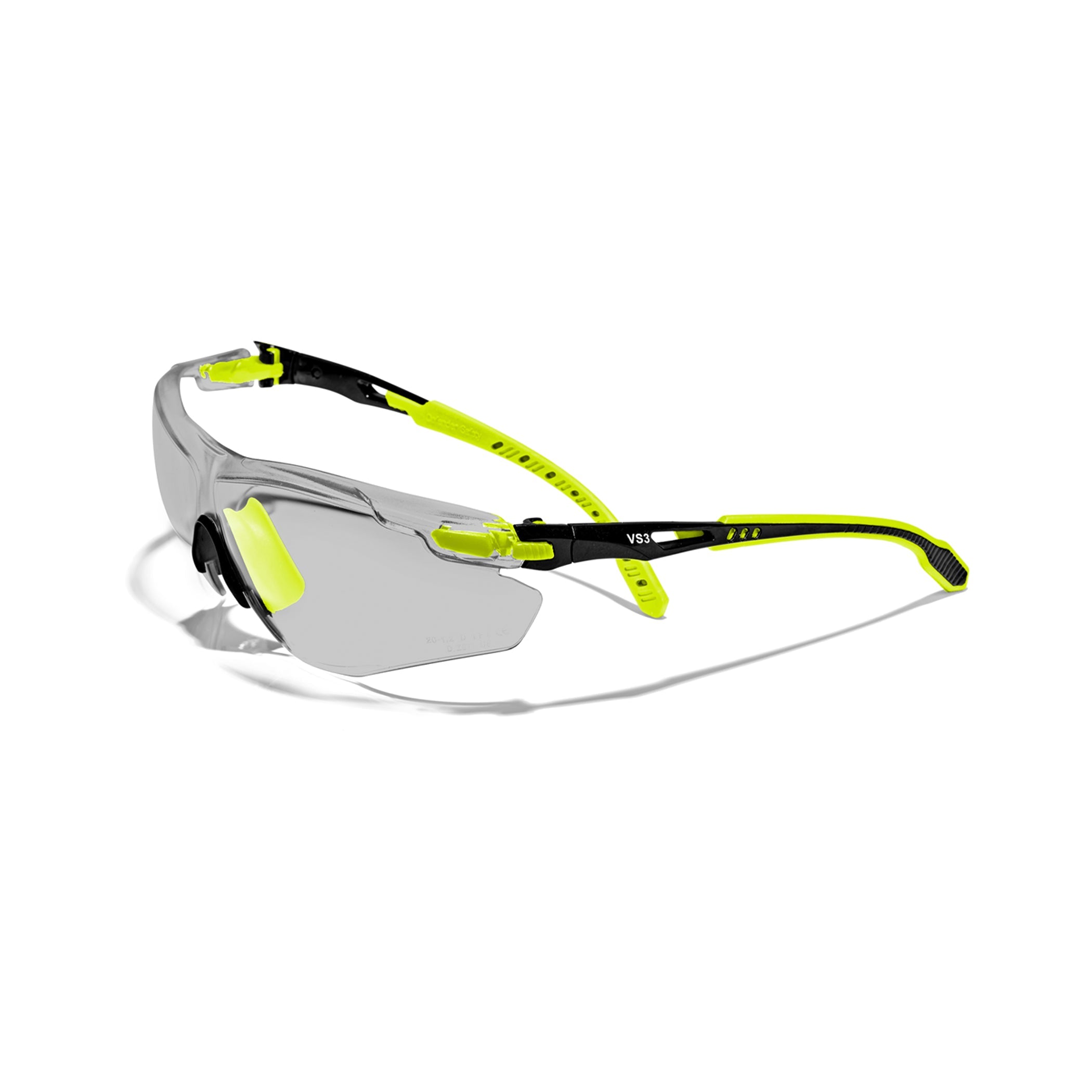 Optifense VS3 Anti Fog, Premium Smoked Safety Glasses, ANSI Z87+ (Color: Safety Yellow)