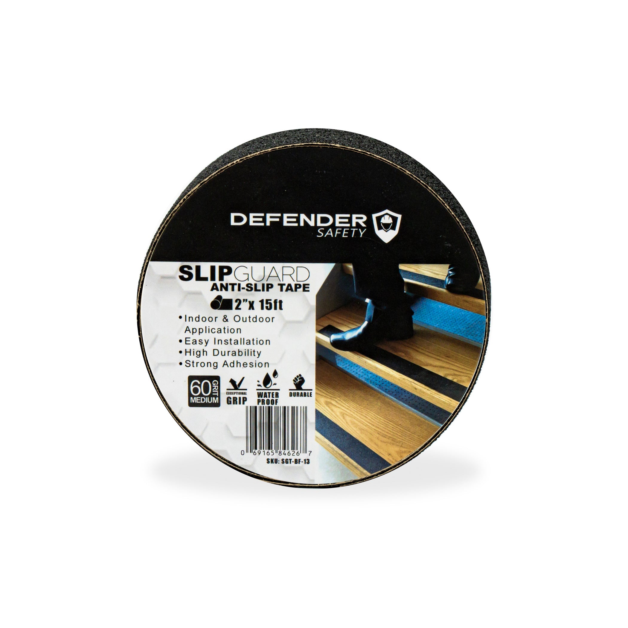SLIPGUARD™ Anti-Slip Floor Tape. 60 Grit. Black.