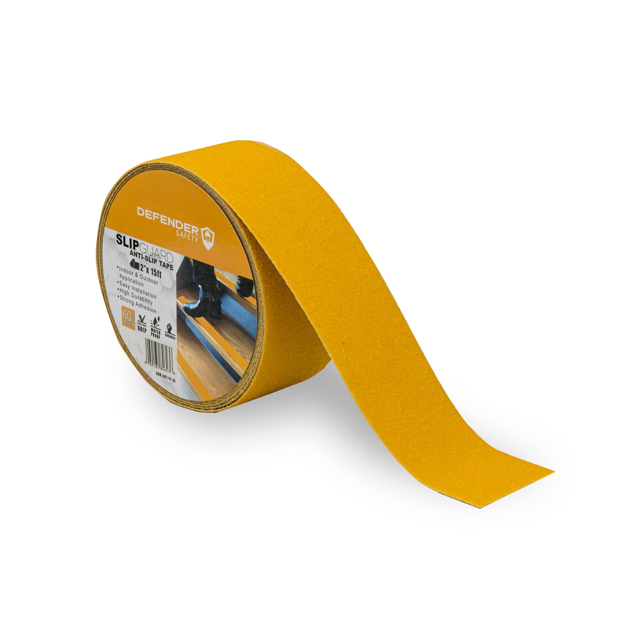 SLIPGUARD™ Anti-Slip Floor Tape. 60 Grit. Yellow - Defender Safety